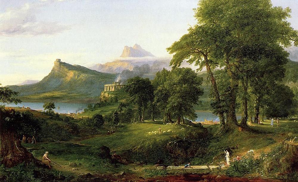 Thomas Cole The Course of Empire The Arcadian or Pastoral State